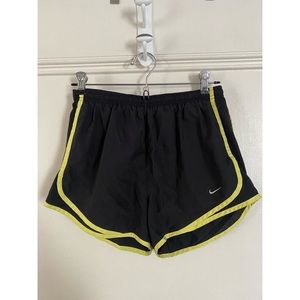 Black and Neon Yellow Nike Shorts